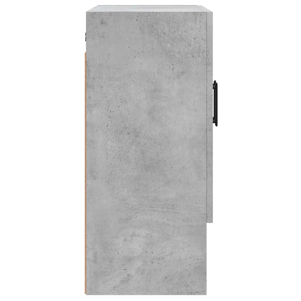 Armadietto a Muro | Mobile a Parete Grigio Cemento 60x31x70 cm Legno Multistrato