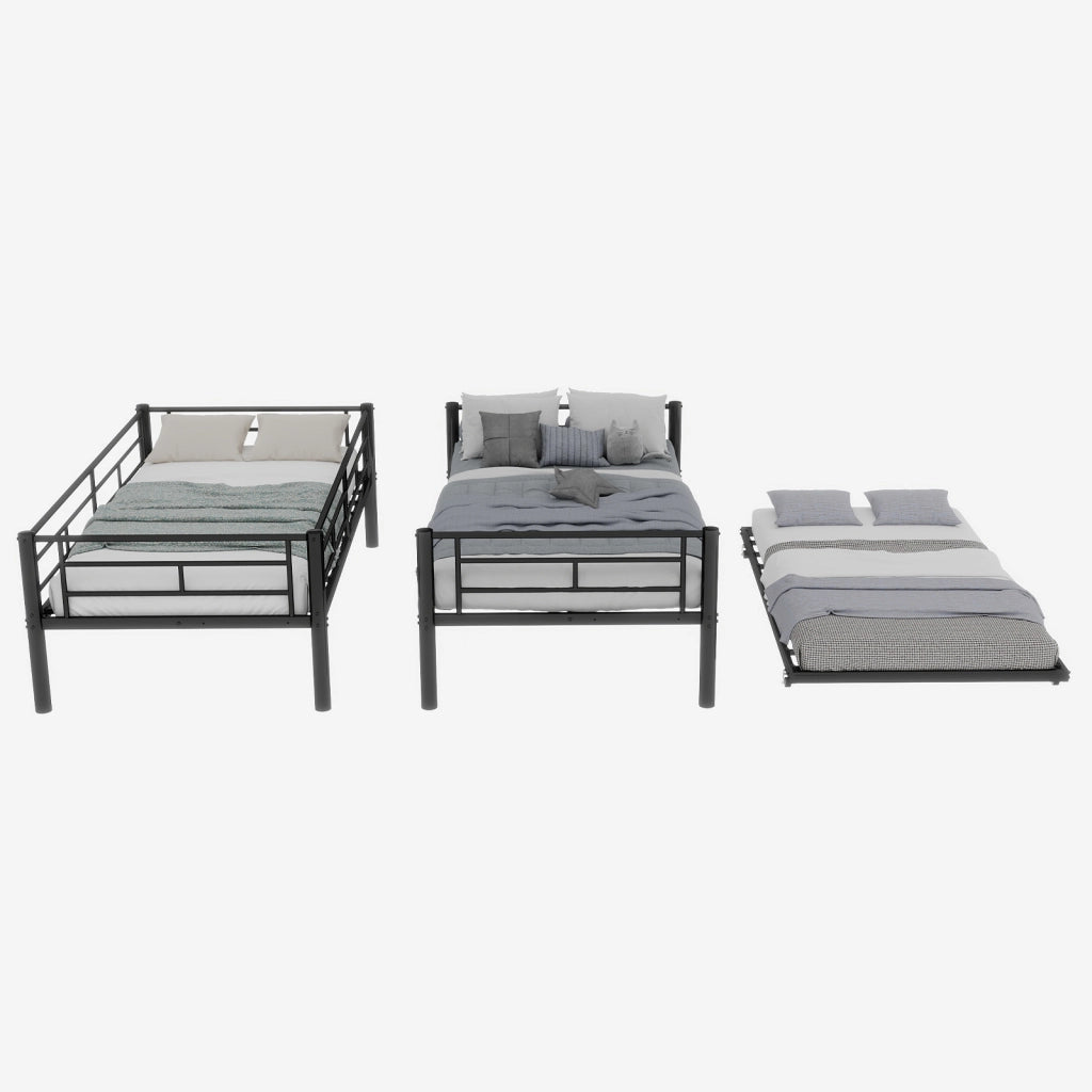 Letto a Castello Twin over Twin ¨C MINIMAL ¨C Metallo, con Rete, Struttura Robusta