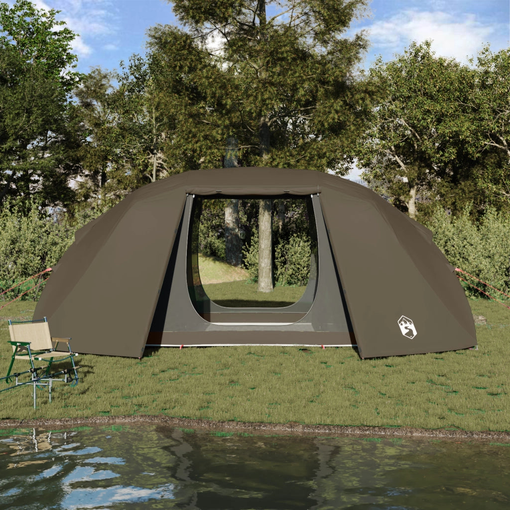 Tenda da pesca Marrone Poliestere 7-Persona Pieghevole