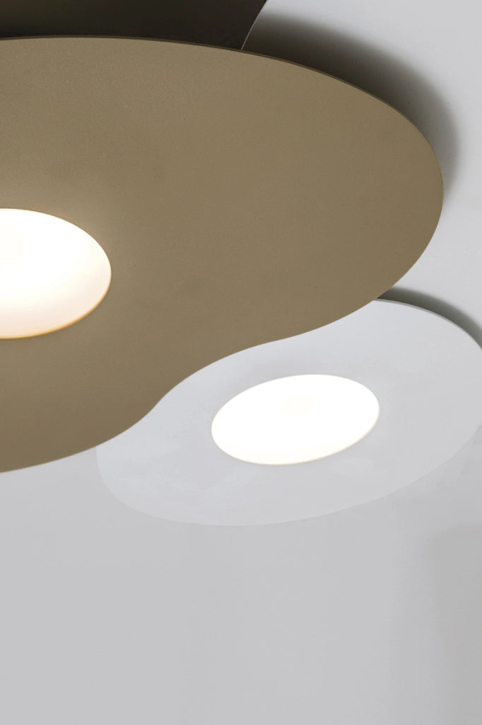 KAHLO Plafoniera Large Nero 8W GX53 IP20 - Lampada da parete o soffitto in alluminio con fissaggio magnetico e design ultra sottile - Rossini