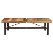 Tavolino da Salotto 142x90x42 cm in Legno Massello di Recupero 320654