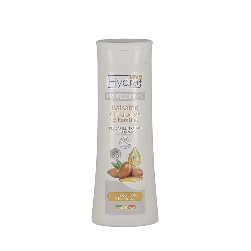 HYDRAVIVA BALSAMO 300 ML ARGAN KERATINA PER CAPELLI TRATTATI E SFIBRATI
