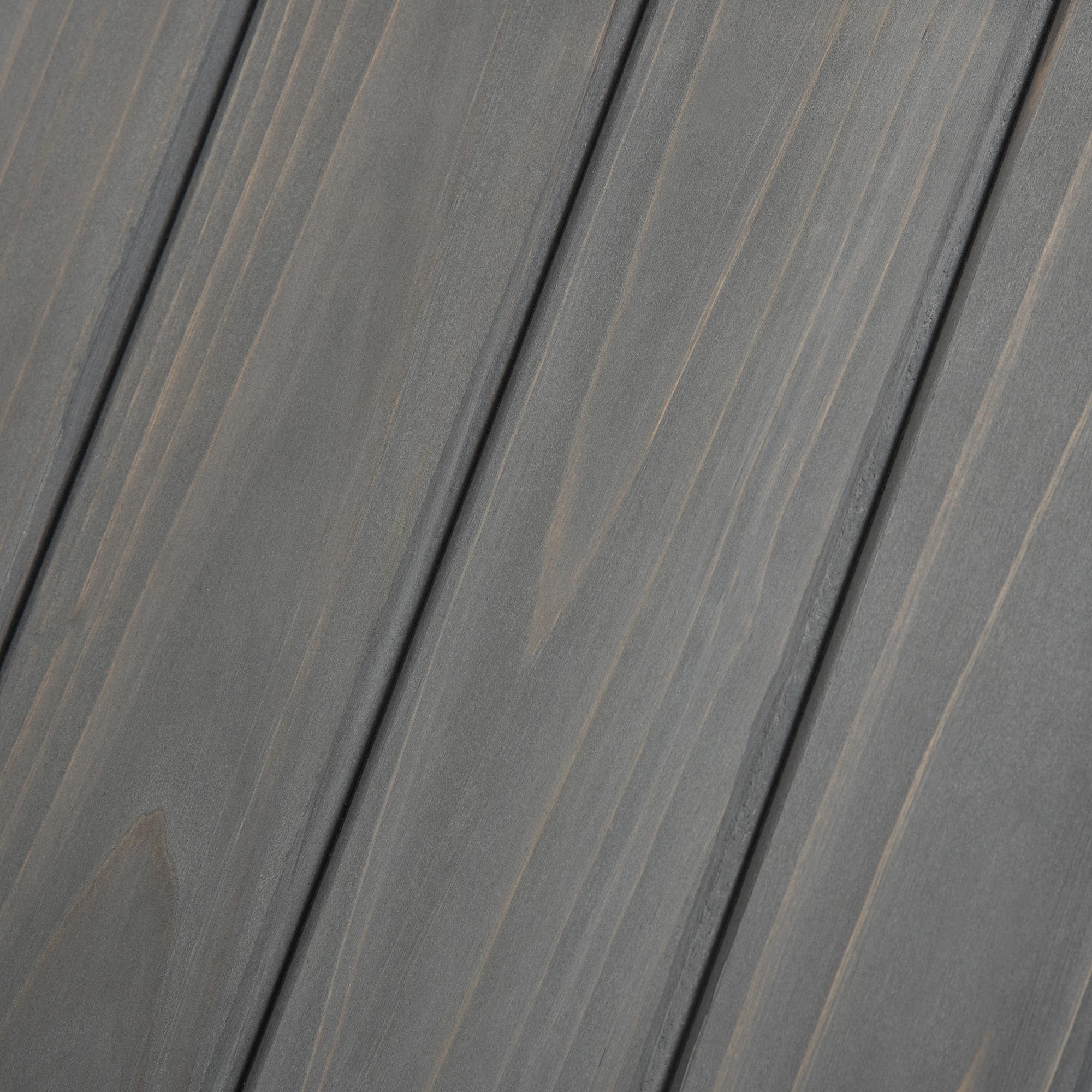 Cuccia per Cani a Casetta 83,5x54x82,5 cm in in Legno di Pino Grigio e Bianco