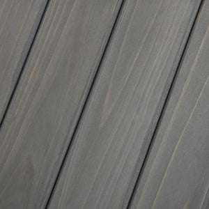 Cuccia per Cani a Casetta 83,5x54x82,5 cm in in Legno di Pino Grigio e Bianco