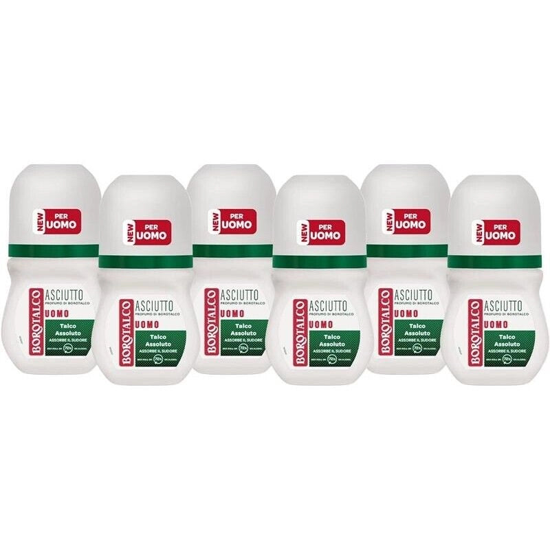 BOROTALCO SET 6 PZ DEO ROLL-ON 50 ML L'UNO NEW ASCIUTTO