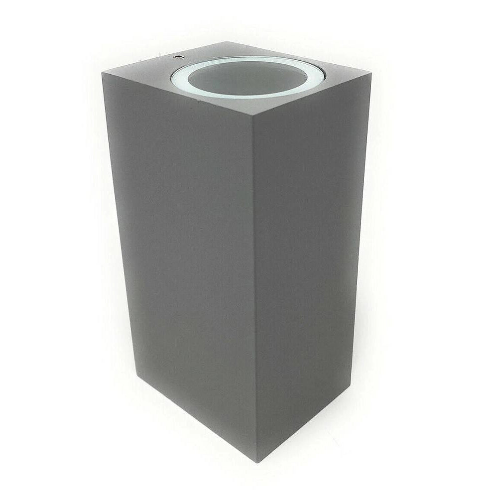 Trade Shop - Applique Parete Doppia Emissione Attacco Gu10 Lampada Moderna Es55 Up & Down Ip65 -