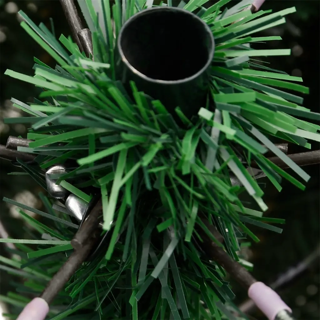 vidaXL Albero di Natale Artificiale Incernierato con Base Verde 240 cm