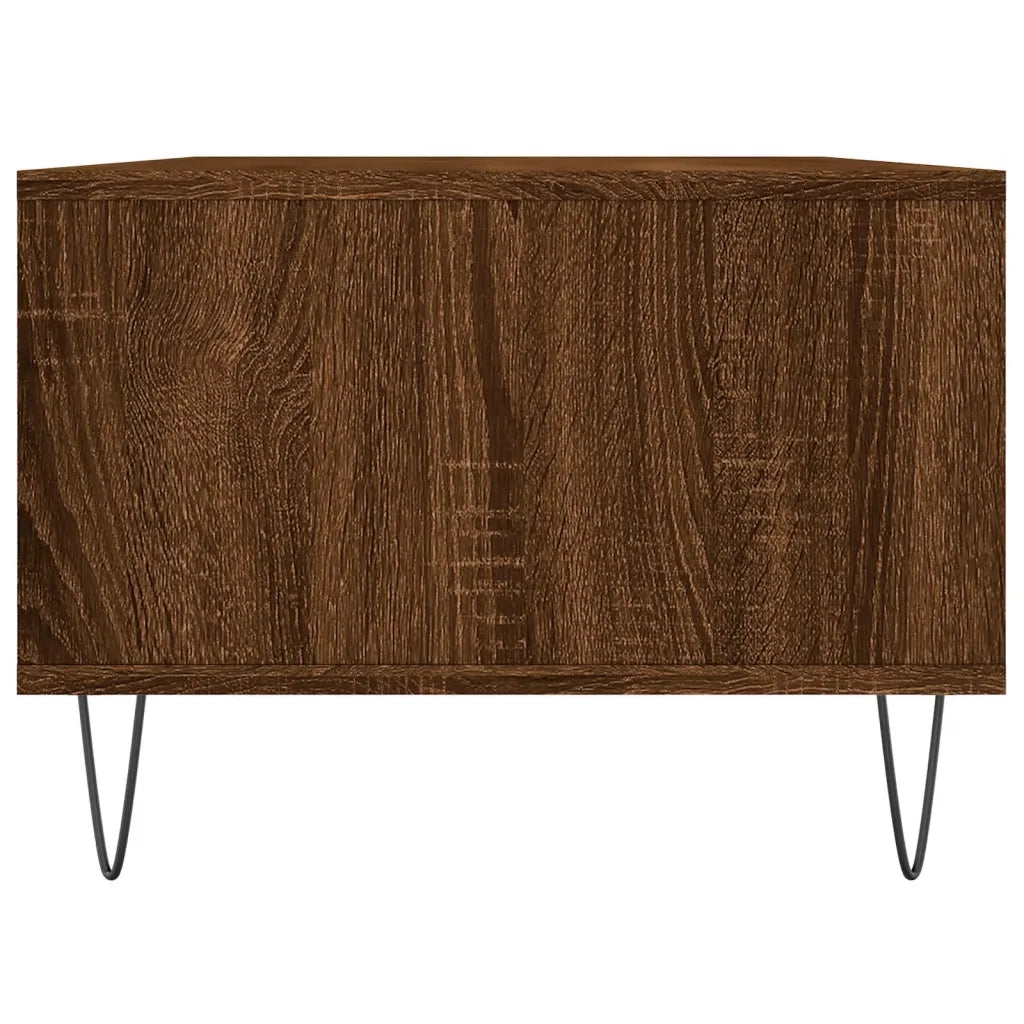 Tavolino da Salotto-Tavolino da soggiorno-Tavolo Rovere Marrone 90x50x36,5 cm in Multistrato 232810