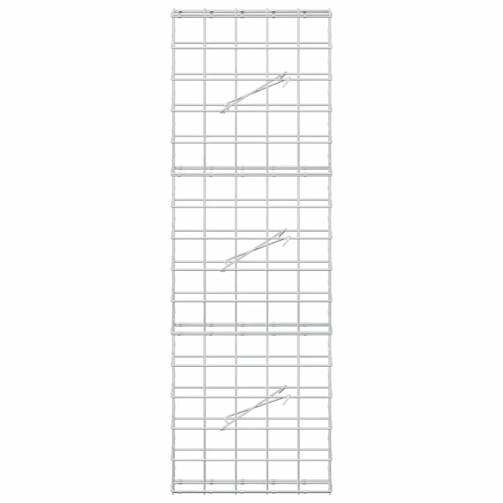 Gabione con Filo da 5 mm e Rete da 10x10 cm 50x10x150 cm 3464947
