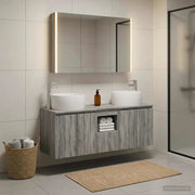 Set di Armadi da Bagno 4 pcs Sonoma grigio Legno ingegnerizzato 3406548