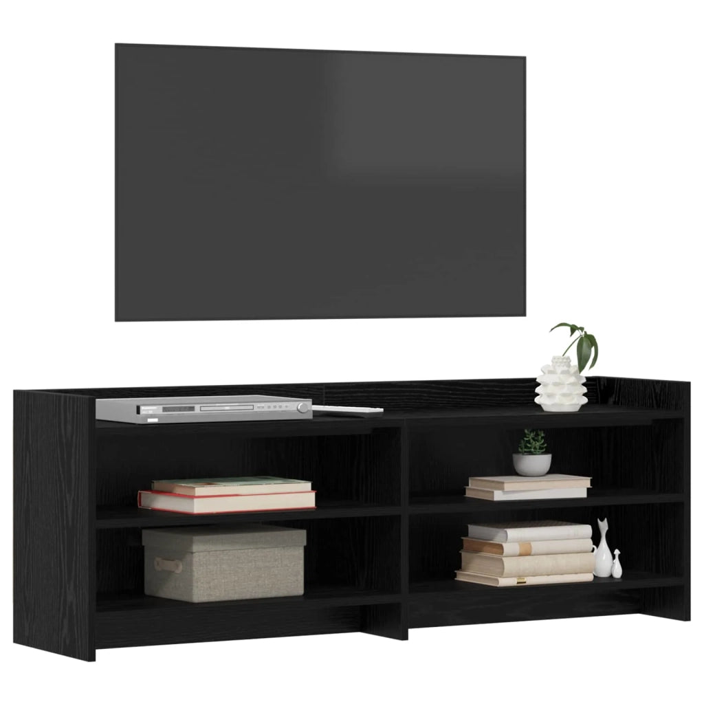 Mobile TV 135 x 33 x 47 cm Rovere Nero Legno ingegnerizzato 8011228
