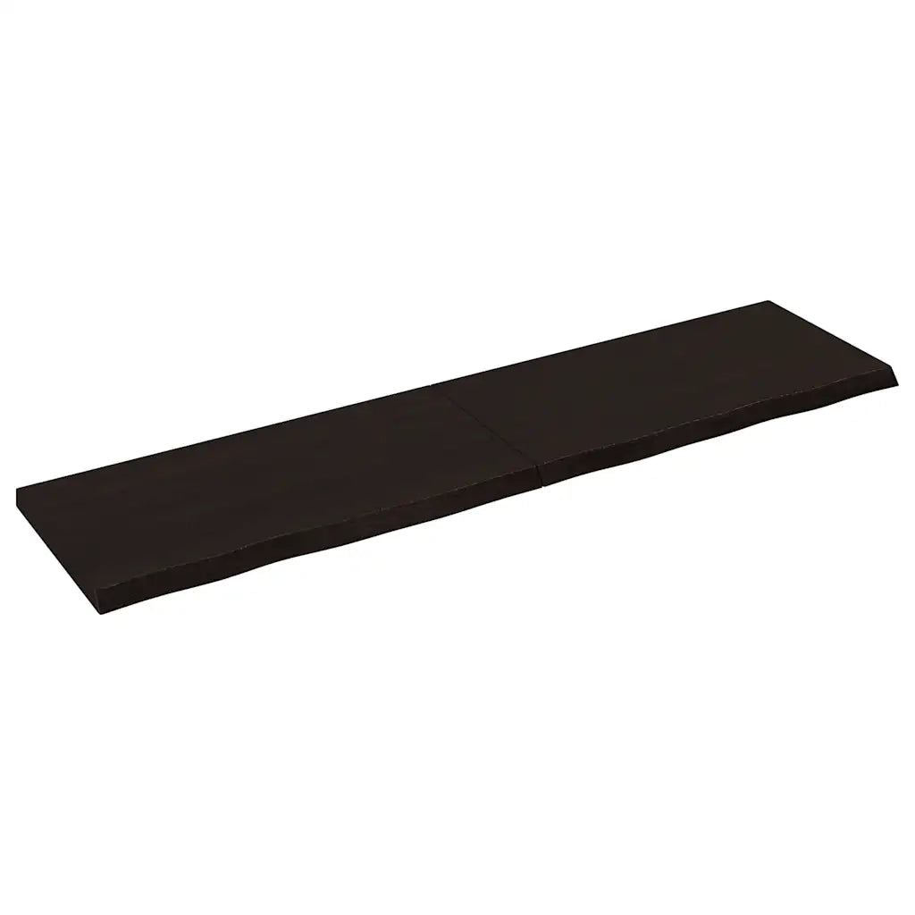 Piano Tavolo Marrone 160x40x(2-4) cm Rovere Massello Trattatocod mxl 72866