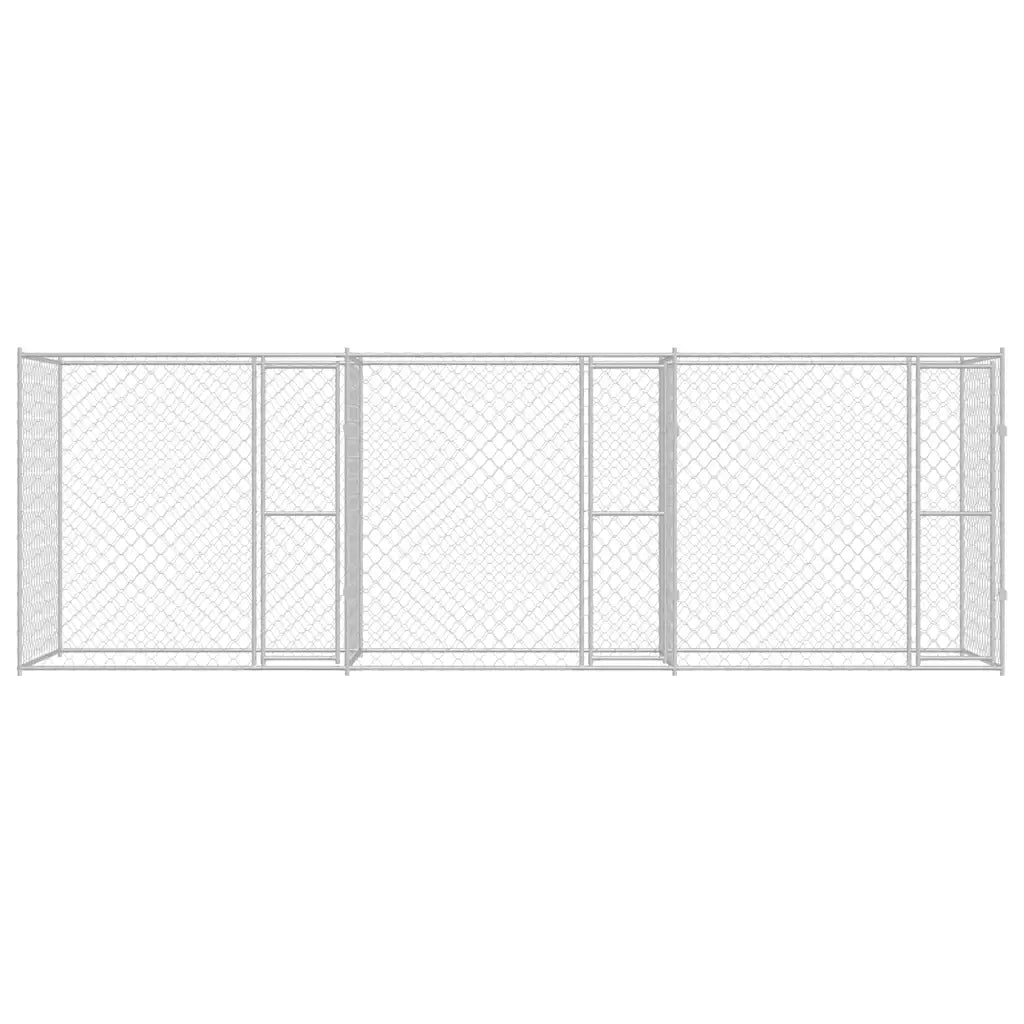 Gabbia per cani Argento 600 x 200 x 200 cm Acciaio zincato 3368307