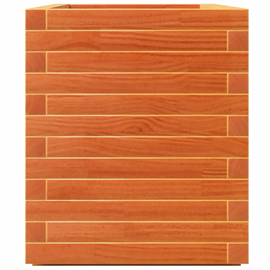 Fioriera Giardino Marrone Cera 70x40x49,5cm Legno Massello Pino 847370