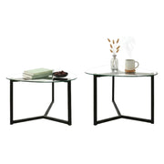Flora, Tavolino da Salotto Modulare Multifunzionale, 82x58x40h cm Nero