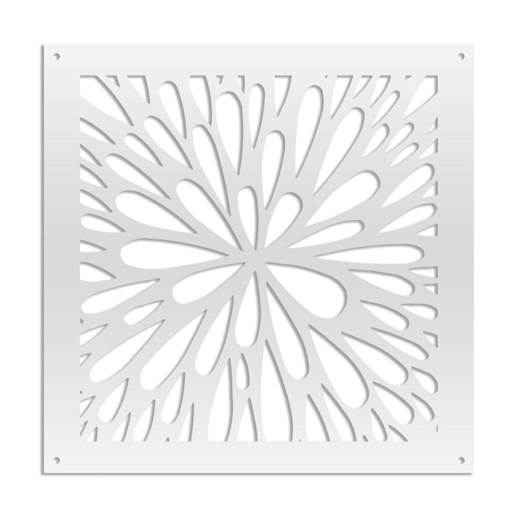 SQUIRT - Pannello in PVC traforato - Parasole Misura: 98x98 cm, Colore: bianco
