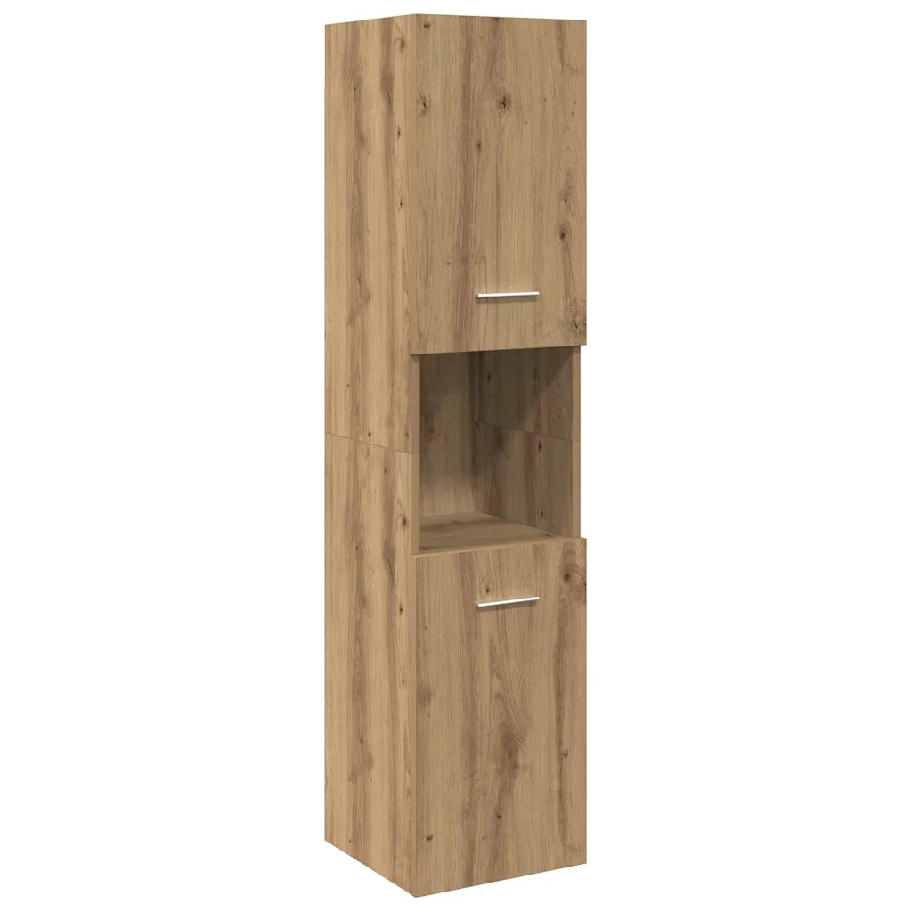 Mobile Pensile Bagno Rovere Artigianale 30x30x130cm Truciolato 856222