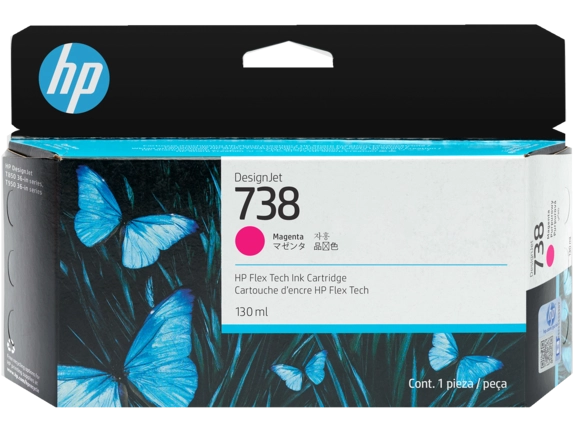 HP Cartuccia di inchiostro magenta DesignJet 738 da 130 ml