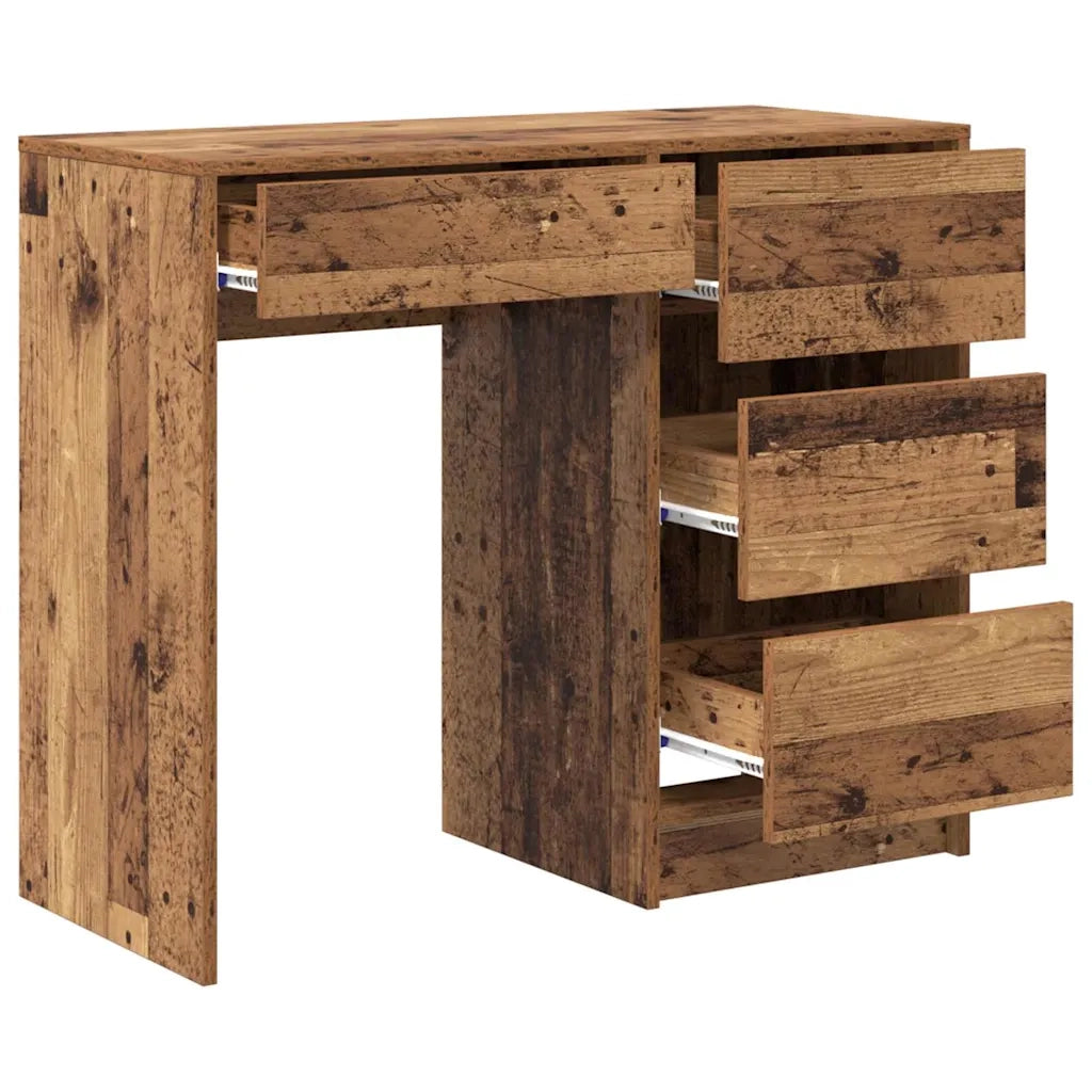 Scrivania | Tavolo da Ufficio Legno vecchio 90 x 37.5 x 75 cm Legno multistrato