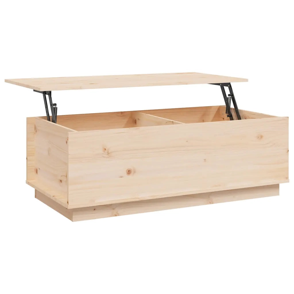 Tavolino da Salotto 100x50x35 cm in Legno Massello di Pino 813420