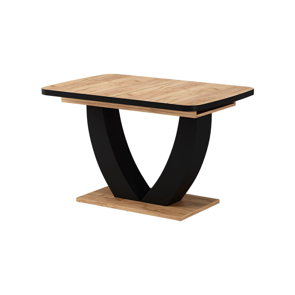Vicco tavolo da pranzo allungabile Nero/quercia 120 x 80 cm Estensibile