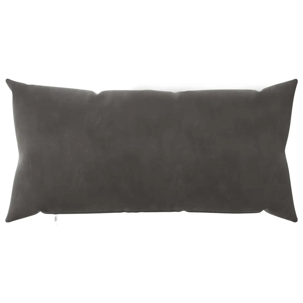 Federa 12 pcs HEERLEN Grigio Scuro 40 x 80 cm Velluto 909819