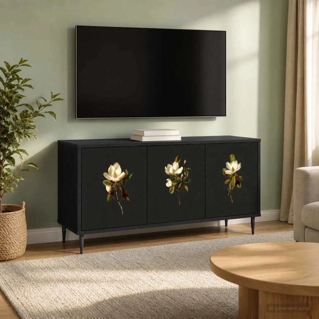 Mobile TV BREMEN 102 x 33 x 51 cm Rovere Nero 8007107
