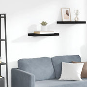 Scaffale a Parete Nero 50x23x3,8 cm in MDFcod mxl 79238