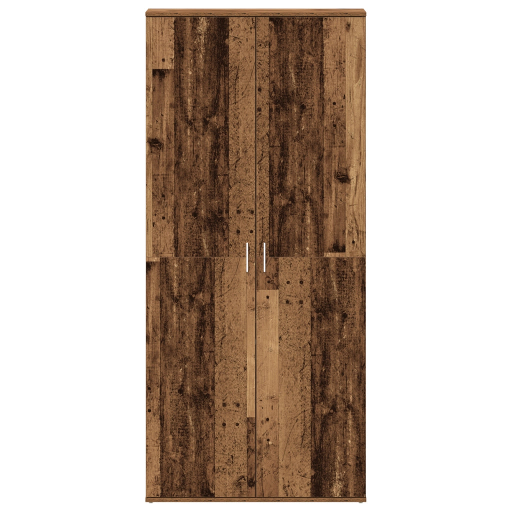 Mobile per Scarpe Legno Vecchio 80x39x180 cm Legno Ingegnierizzato