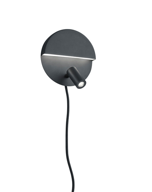 Applique da Interno a LED in Metallo Nero Opaco