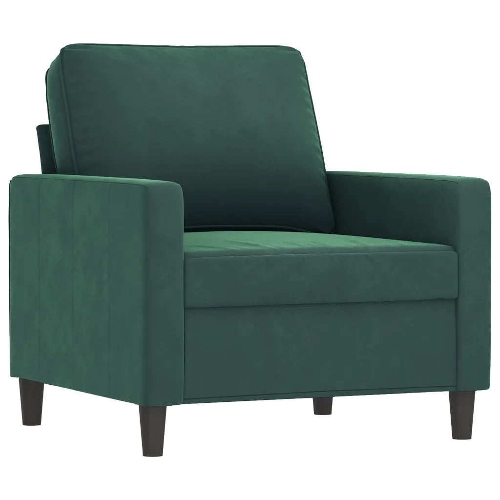 Set di Divani 4 pz Verde Scuro in Vellutocod mxl 80293