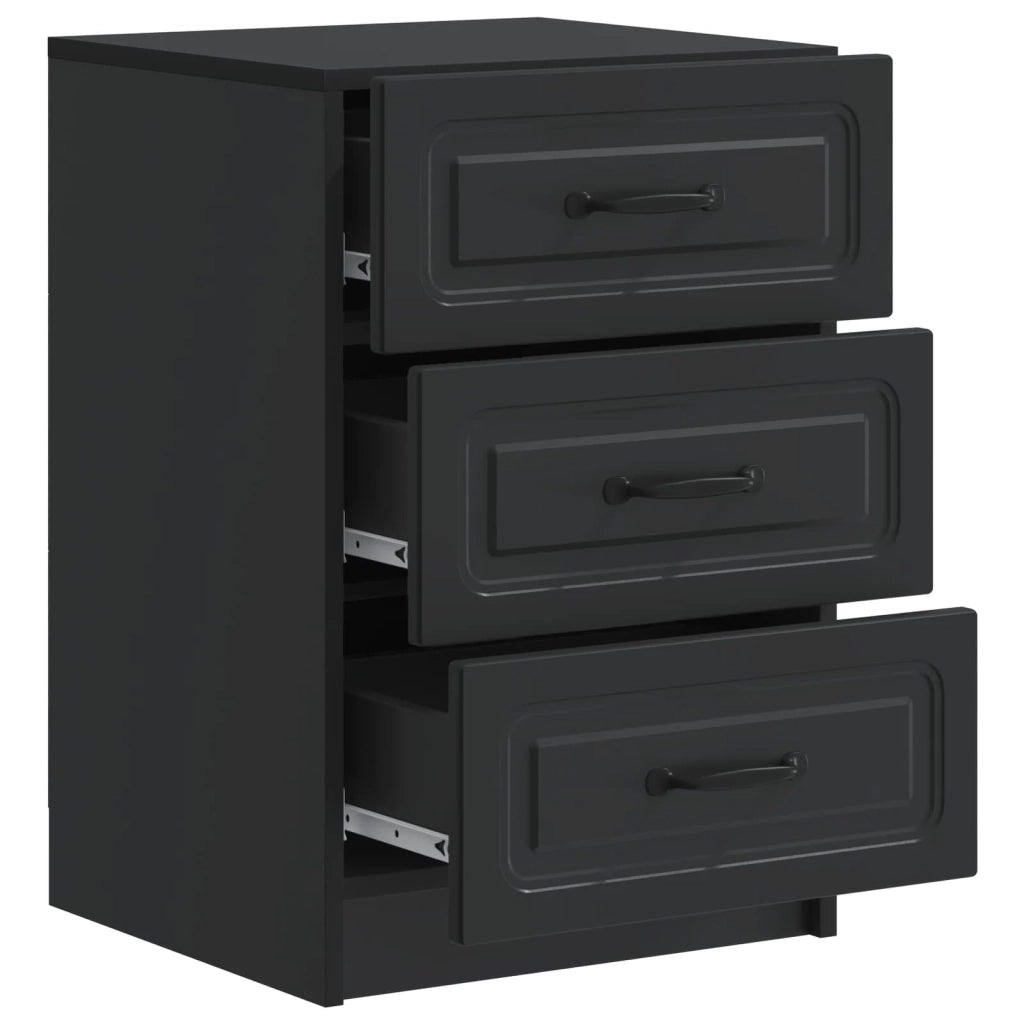 Armadio da Notte Nero 43 x 41 x 63,5 cm Legno ingegnerizzato 895706