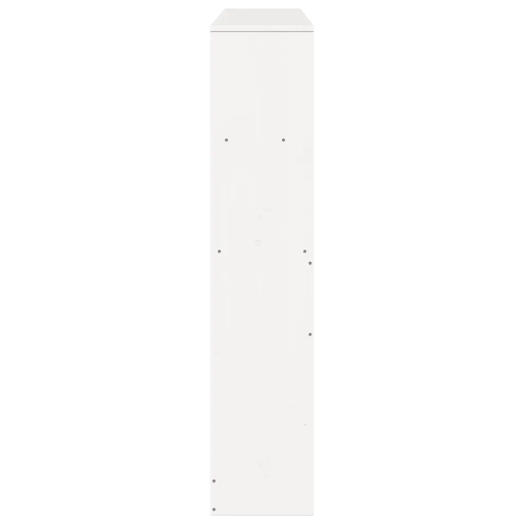 vidaXL Testiera con Ripiani Bianca 160 cm in Legno Massello di Pino