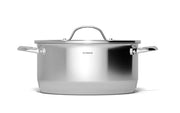 New Era - Casseruola a due maniglie con coperchio in vetro 24