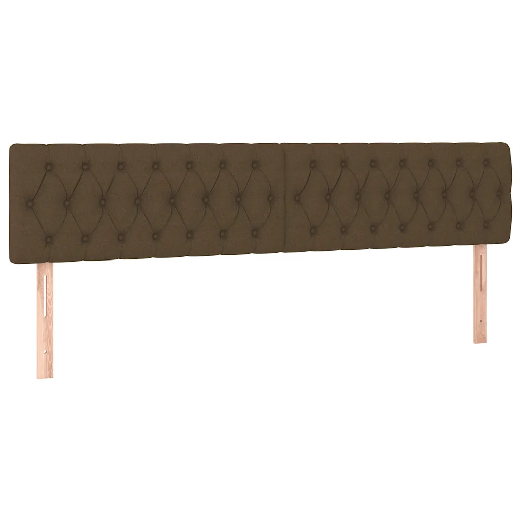 Giroletto a Molle con Materasso Marrone Scuro 120x190cm Tessuto 3269954