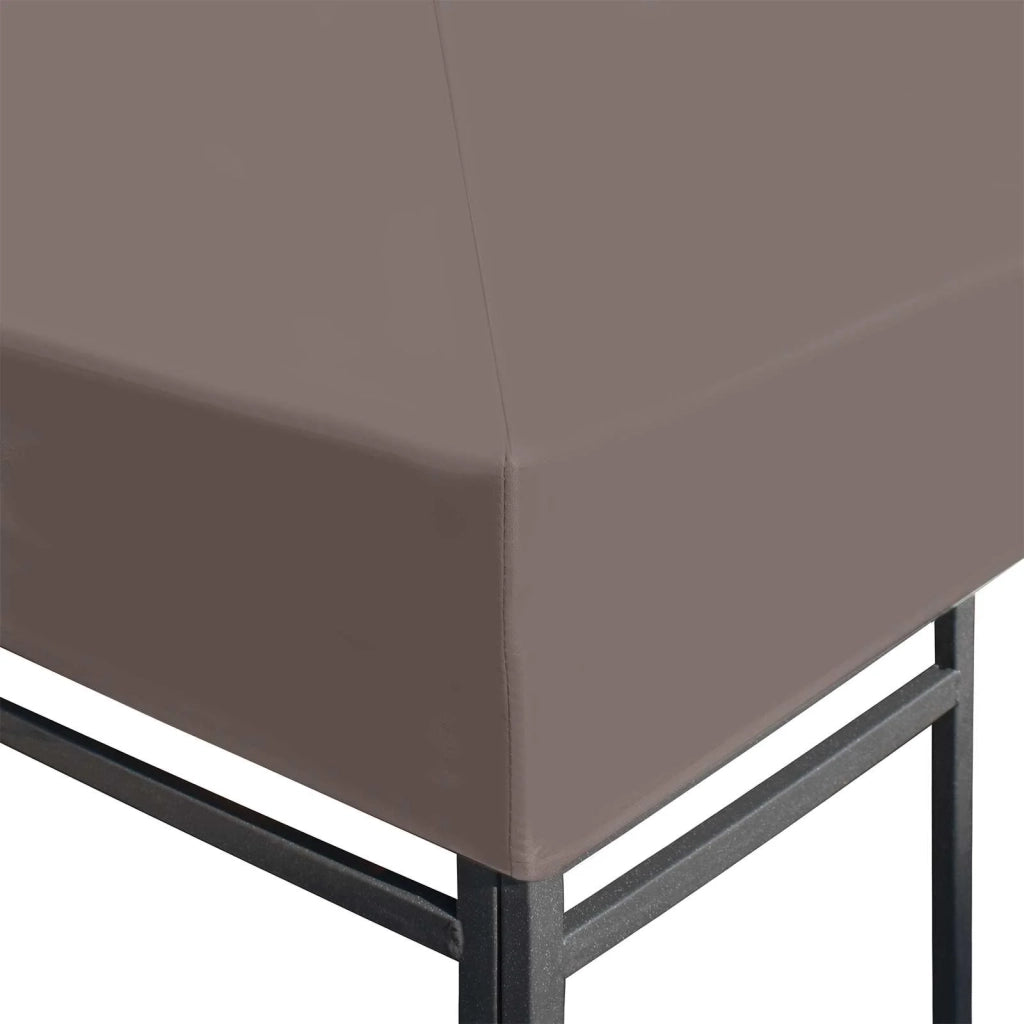 Copertura per Gazebo Tortora 300 x 300 cm Poliestere e Acciaio 42029038