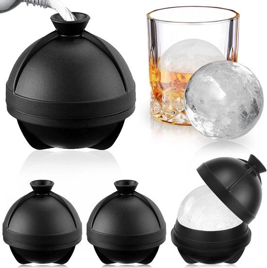 Blocchi di silicone in forma di cubetto - XXL - 6 cm - coperchio - BPA libero - riutilizzabile - cocktail whisky - alimentazione per bambini - vino