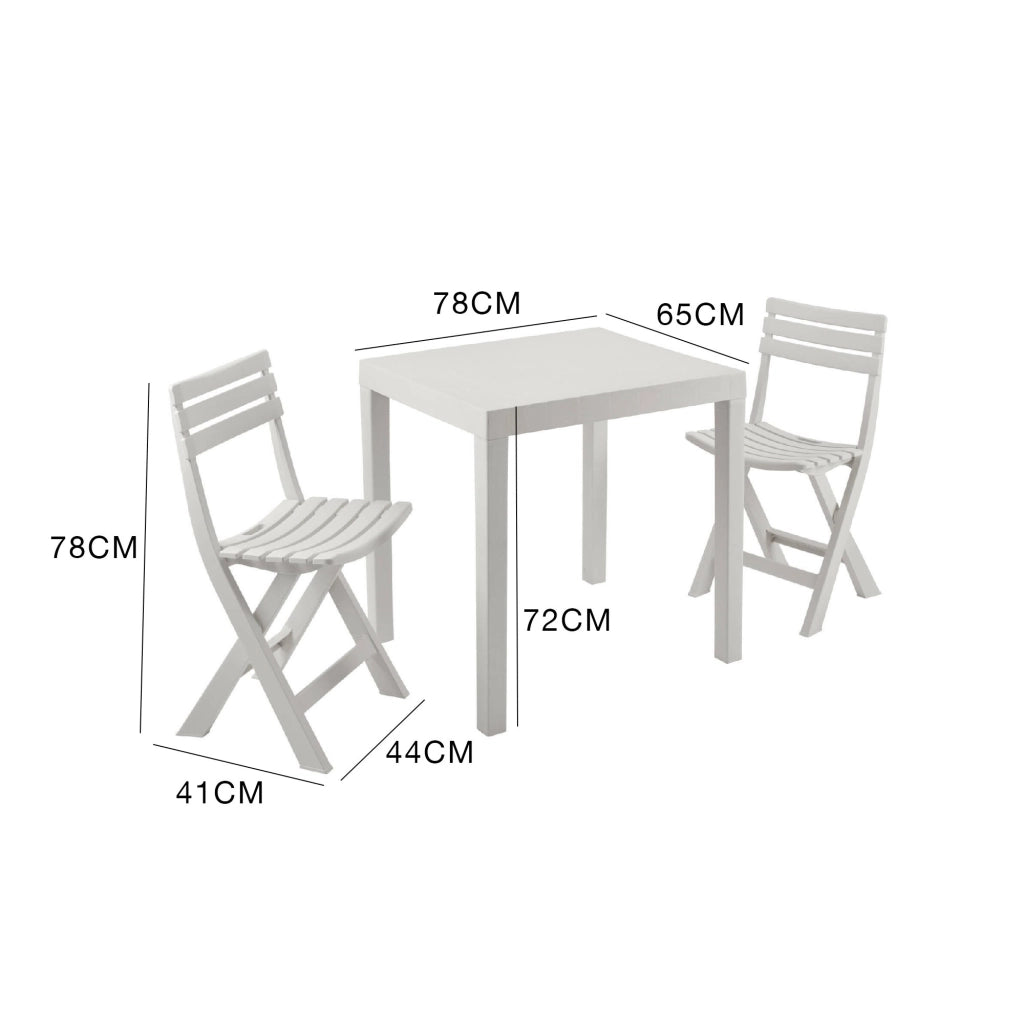 Salottino Outdoor Altar, set Salotto da Esterno 2 Posti Made in Italy, Bianco