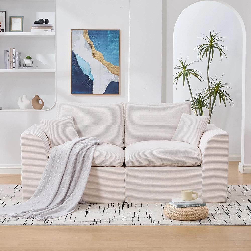 Divano moderno due posti - Xylo - Tessuto, minimalista, stile nordico