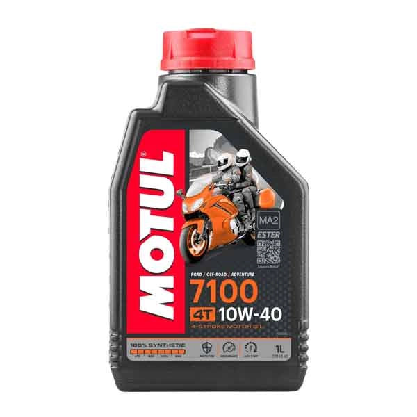 LUBRIFICANTE MOTO '7100' 10W-40 4 TEMPI MOTUL 1 lt - MOTUL