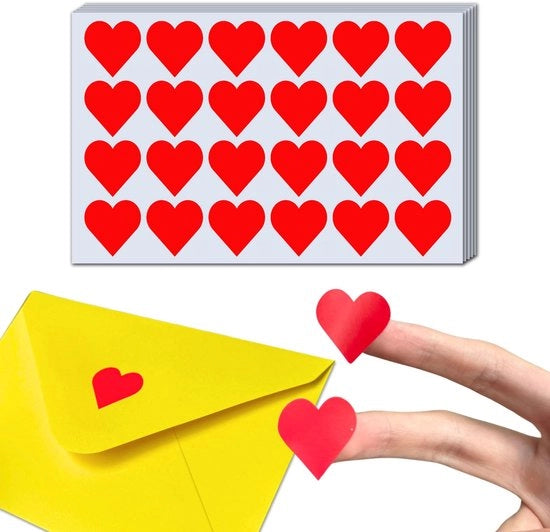 Etichette Sticking Rote - Autoadesivi - 600 Pezzi - 25mm - Ideali per Decorazione e Sigillatura - Resistenti a Papier e Plastica