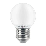 Century lampadina LED sfera E27 4,5W 2700K, filamento trasparente, luce calda, 470 lumen, equivalente 40W