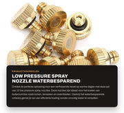 Spruzzatore a getto 10 pezzi - Materiale in ottone resistente - Economia d'acqua - Sistema di raffreddamento - Anello di sigillatura a forma di O - Diametro di getto 0,2 mm - Atomizzatore