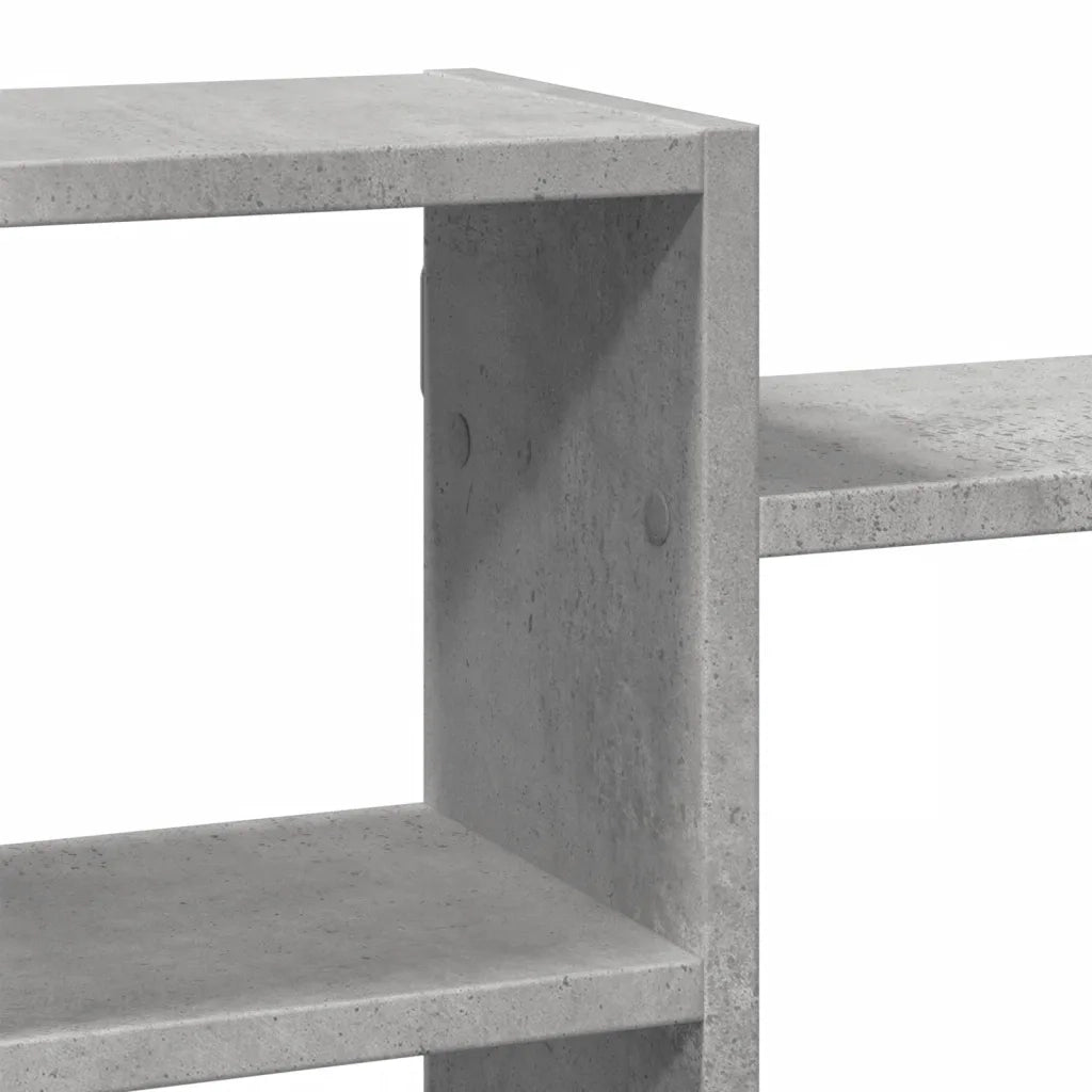 vidaXL Scaffale a Muro Grigio Cemento 129x18x42 cm in Truciolato