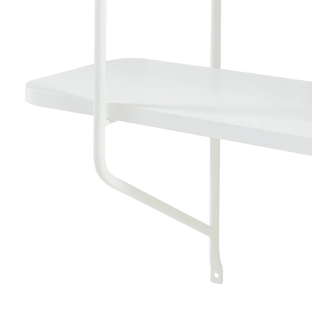 Scaffale dal design senza tempo per soggiorno/camera da letto mobiletto portaoggetti da parete 100 x 80 x 21 cm bianco 03_0011304