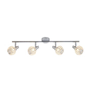 Plafoniera Italux Lopez classica cromata 4 luci G9