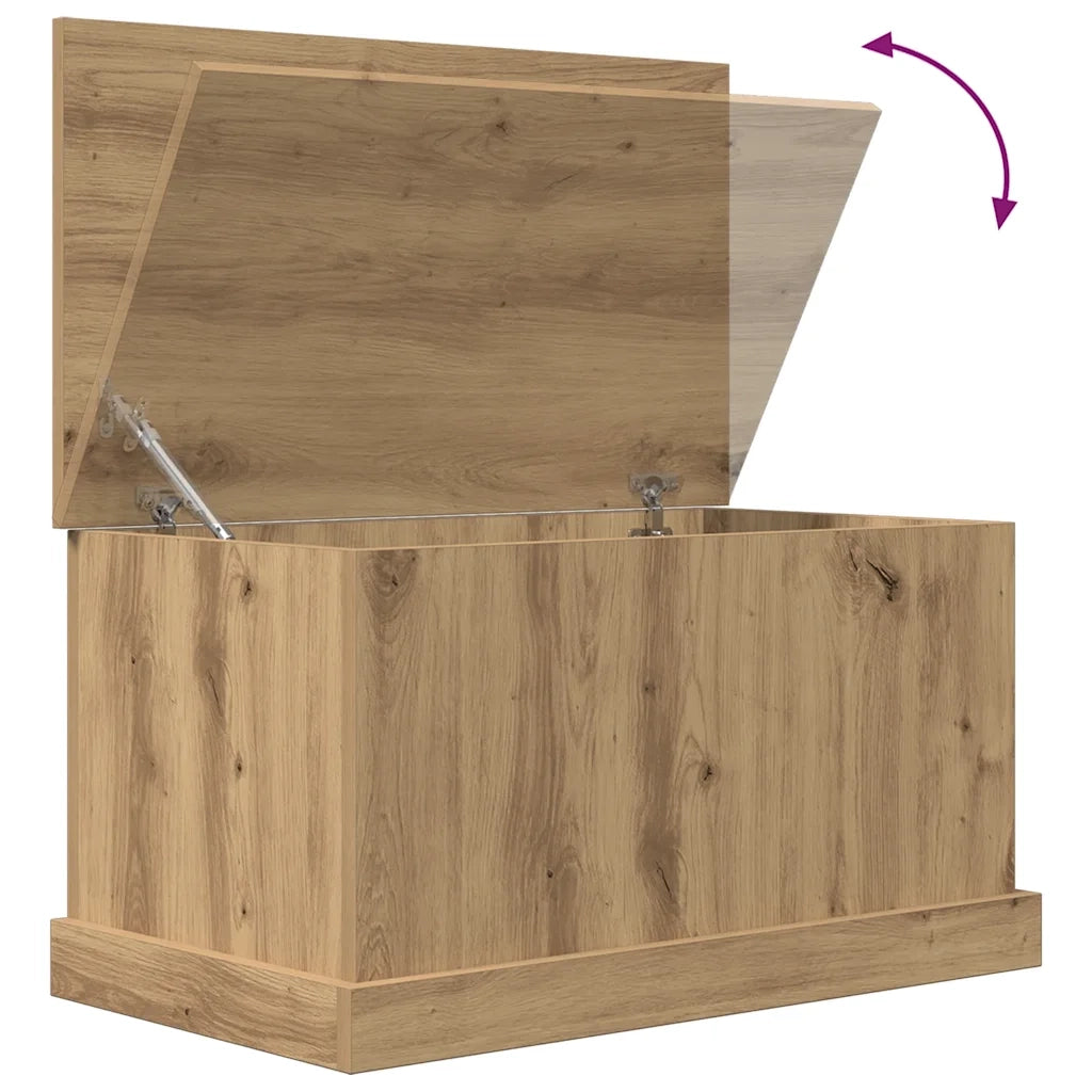 vidaXL Scatola Portaoggetti Artigianale 70x40x38 cm Legno Multistrato