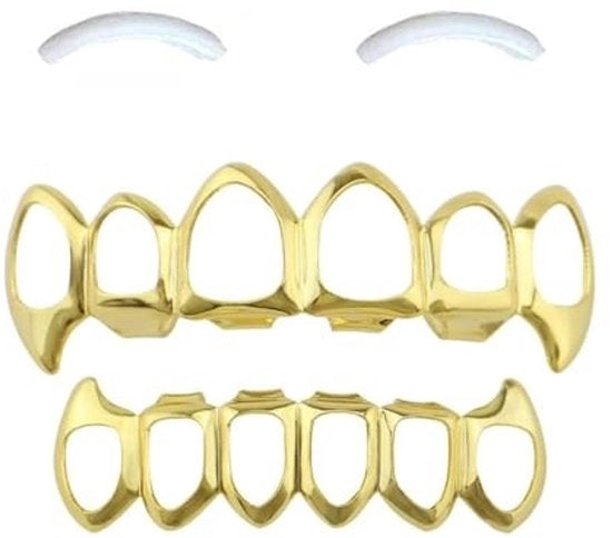 Accessorio per Denti in Rame - Decorazione Luxuosa per Feste - Facile da Indossare - Ideale per Eventi - Riesaminabile - Accessorio Hip-Hop - Tegola per Denti 

Modello: Tandgrill