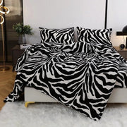 Set di coperte in felpa invernale con tocco di cashmere 135x200 cm con motivo di leopardo in stampo a pelo di leopardo, coperta invernale in felpa con tocco di cashmere, set di coperte invernali con cuscino in felpa 80x80 cm.