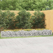 Gabbione ad Arco con Letto Rialzato 400x50x50 cm Ferro Zincato 153543